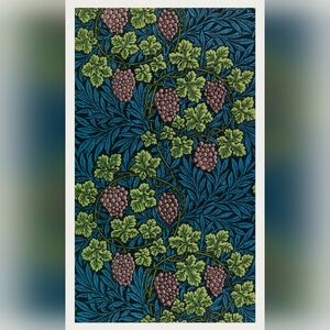 Grape Vine Wall Art in Blue and Green